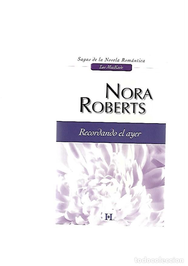 Libros de segunda mano: Recordando el ayer, Nora Roberts - Foto 1
