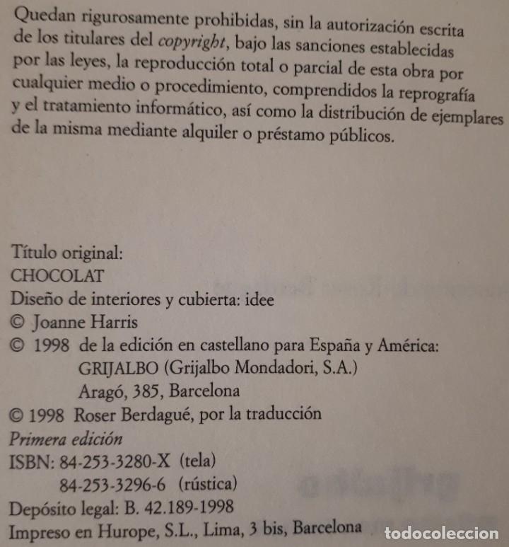 Libros de segunda mano: Chocolate &ndash; Joanne Harris - Foto 2