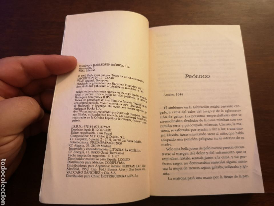Libros de segunda mano: Decepci&oacute;n. Ruth Langan. Harlequin. - Foto 5