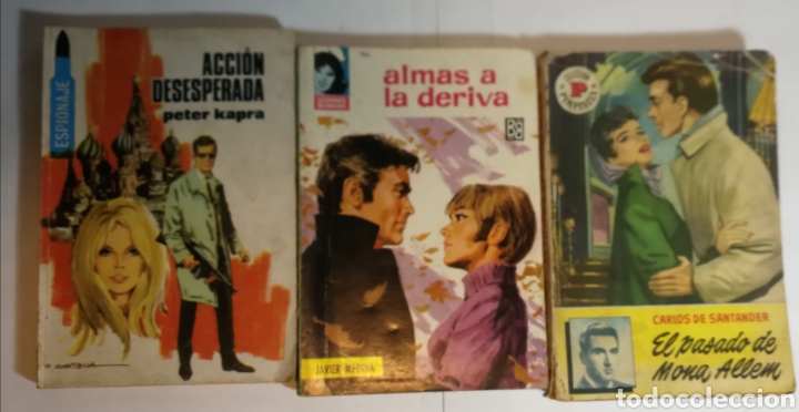 Libros de segunda mano: lote 3 bolsilibros novela romantica