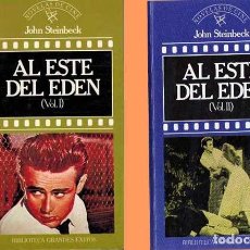 Libros de segunda mano: AL ESTE DEL EDÉN DE JOHN STEINBECK . NOVELAS DE CINE. DOS TOMOS