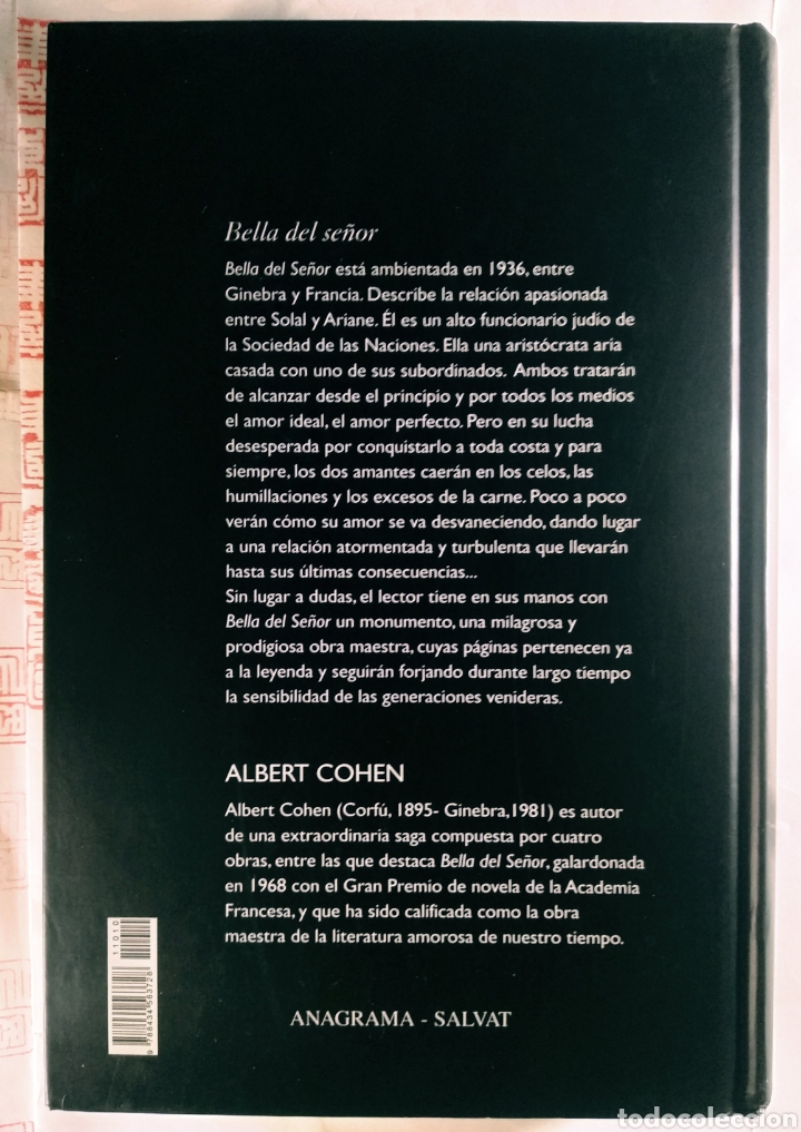 Libros de segunda mano: Bella del se&ntilde;or. Albert Cohen - Foto 2