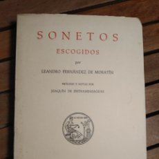 Libros de segunda mano: SONETOS ESCOGIDOS LEANDRO FERNÁNDEZ DE MORATIN 1960