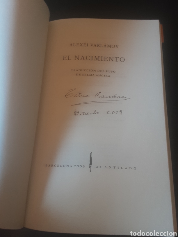Libros de segunda mano: El nacimiento -Alex&eacute;i Varl&aacute;mov- - Foto 5