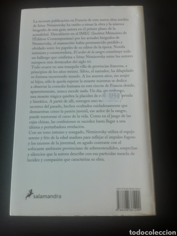 Libros de segunda mano: El ardor de la sangre Ir&egrave;ne N&eacute;mirovsky- - Foto 5