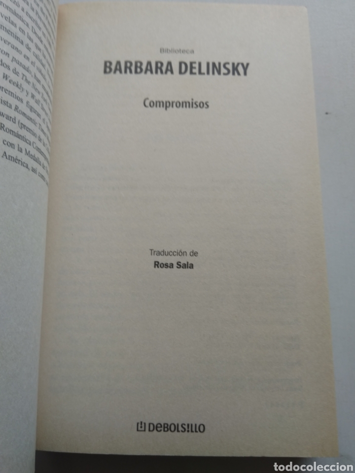 Libros de segunda mano: COMOROMISOS/B&Aacute;RBARA DELINSKY - Foto 2