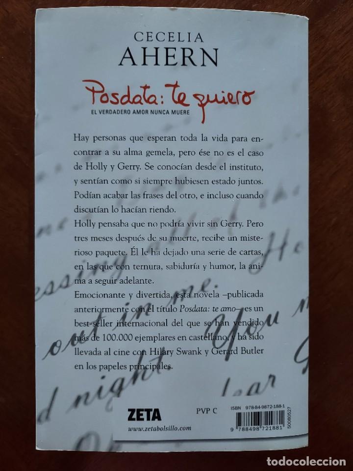 Libros de segunda mano: Posdata: te quiero de Cecilia Ahern - Foto 2