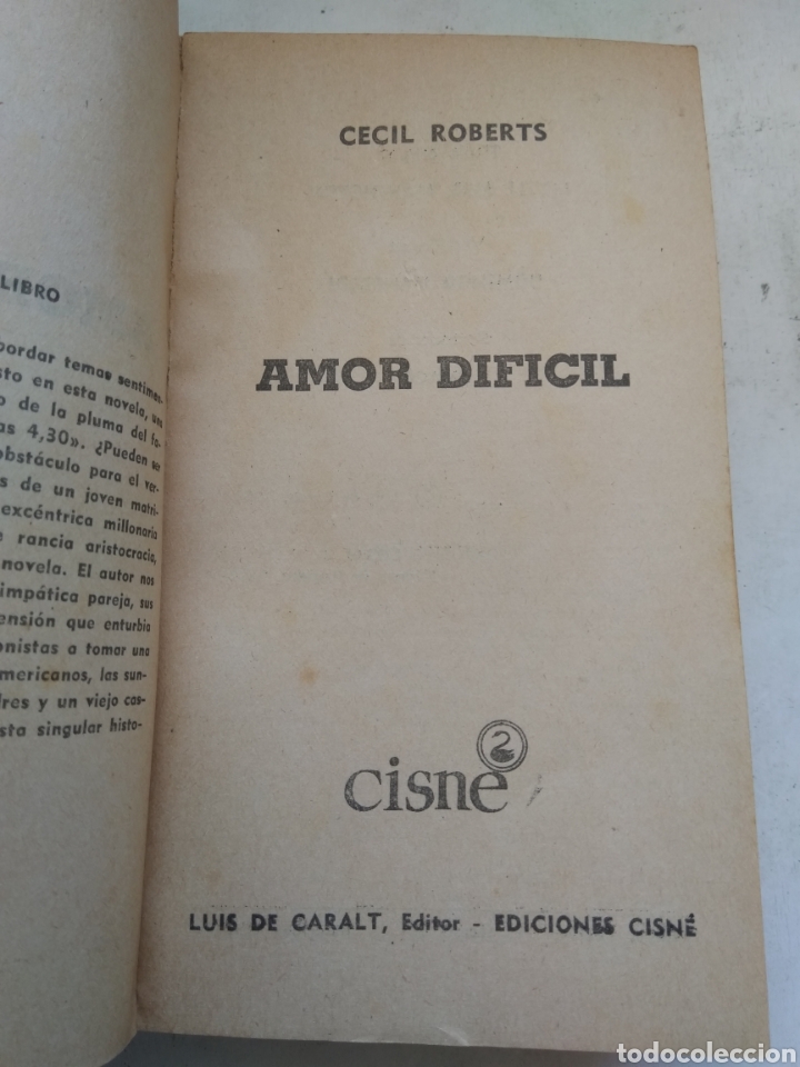 Libros de segunda mano: AMOR DIFICIL/CECIL ROBERTS - Foto 2