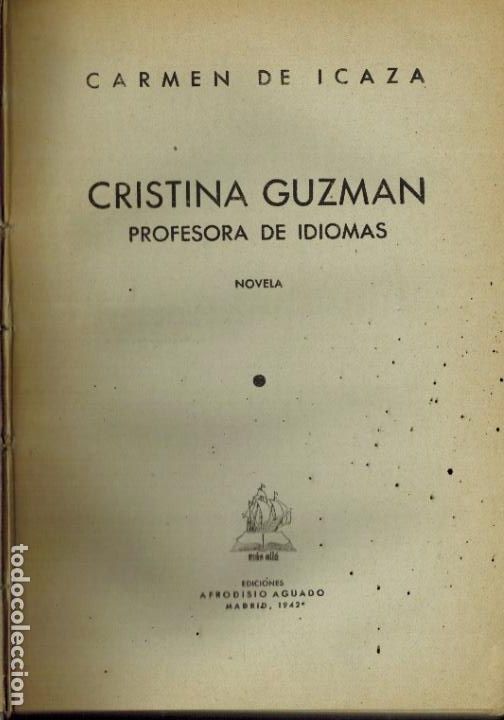 Libros de segunda mano: CRISTINA GUZM&Aacute;N, PROFESORA DE IDIOMAS - Foto 1