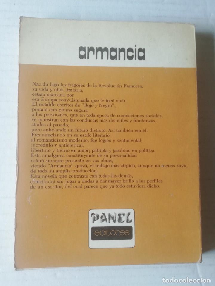 Libros de segunda mano: STENDHAL. ARMANCIA. PANEL EDITORES. 1978 - Foto 2