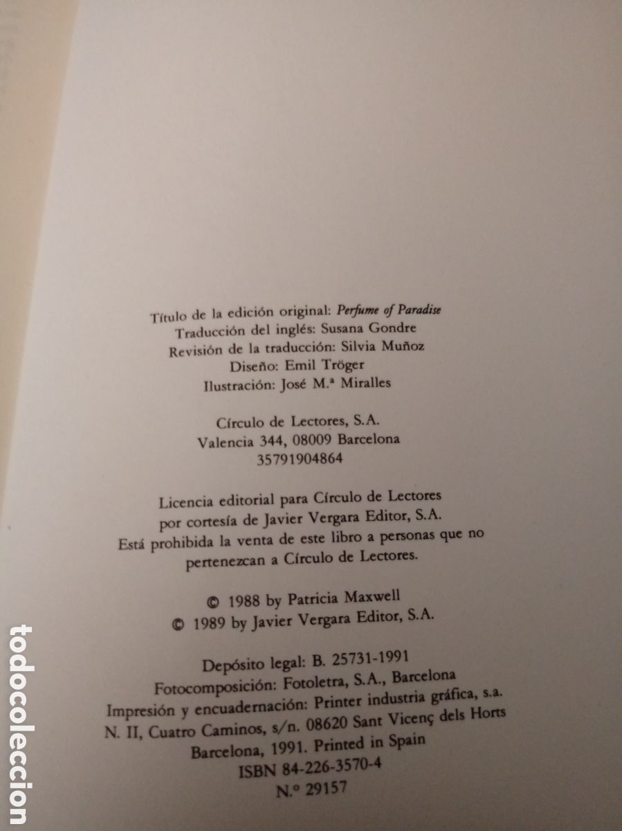Libros de segunda mano: Perfume de Paraiso de Jennifer Blake - Foto 4