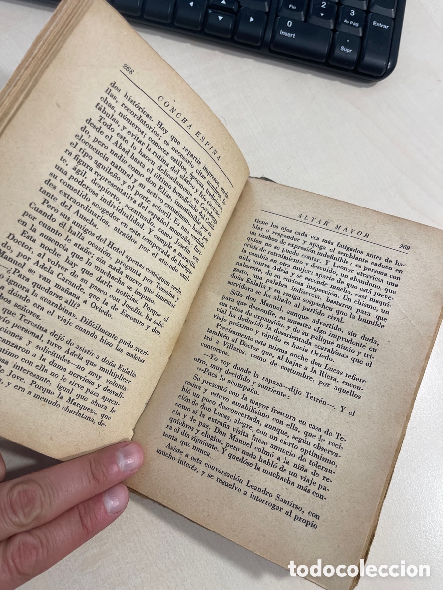 Libros de segunda mano: Altar Mayor, Concha Espina 1944 - Foto 5