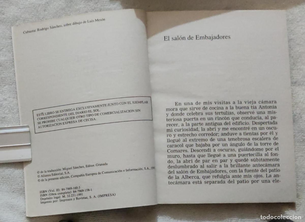 Libros de segunda mano: CUENTOS DE LA ALHAMBRA, (II). - Foto 3