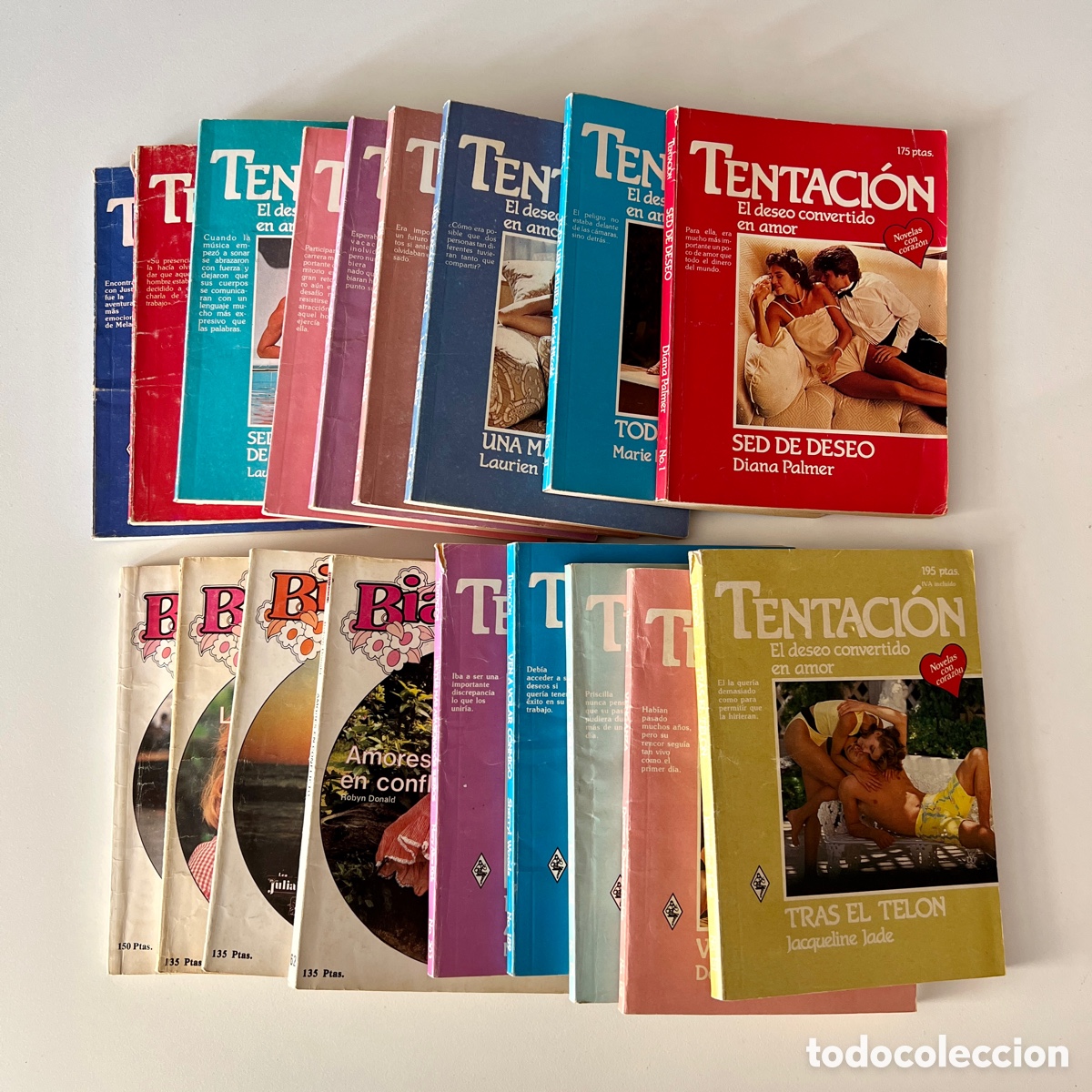 Gebrauchte B&uuml;cher: Lote 18 novelas rom&aacute;nticas TENTACI&Oacute;N y BIANCA