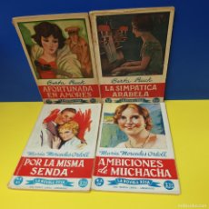Libros de segunda mano: LOTE 4 LIBROS - LA NOVELA ROSA - MARIA MERCEDES ORTOLL Y BERTA RUCK - Nº 34, 47, 80 Y 89. Lote 400351809