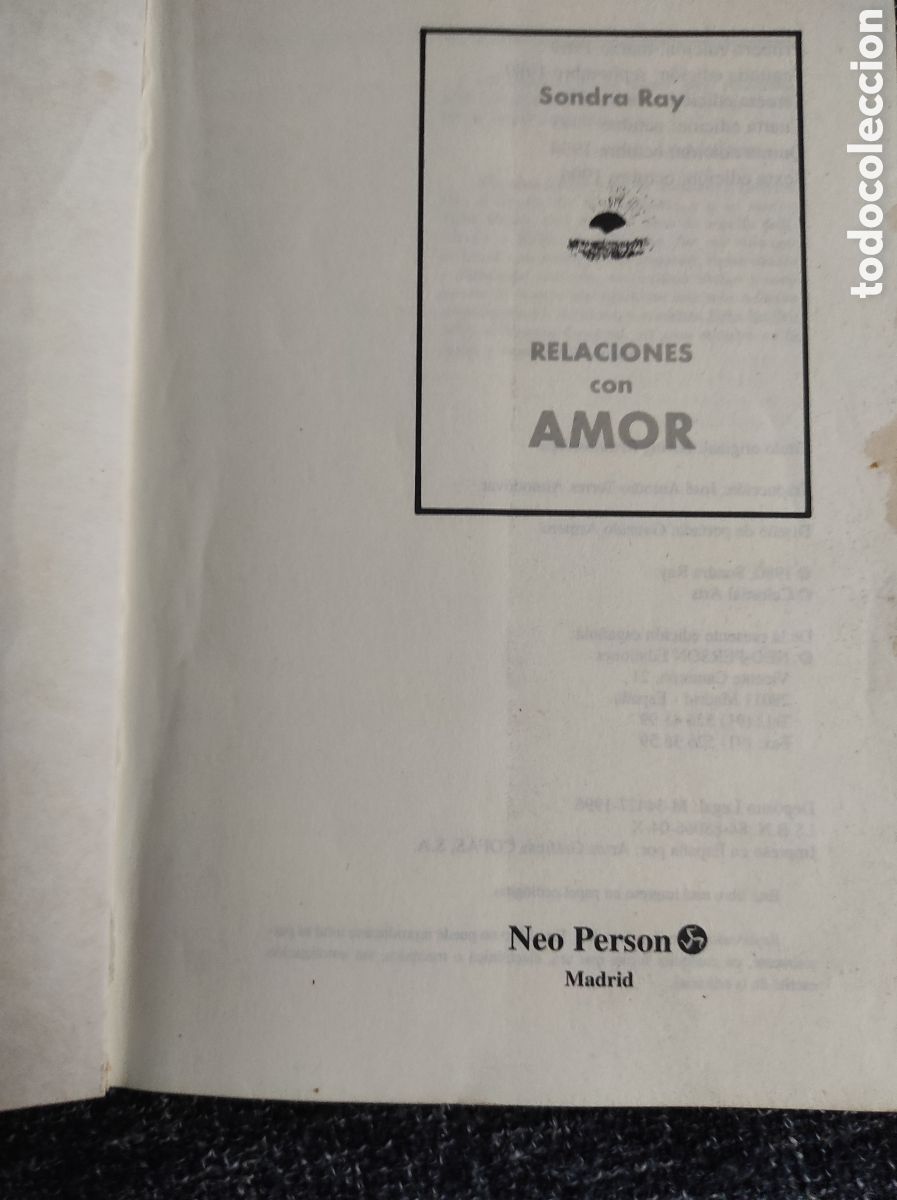 Libros de segunda mano: RELACIONES CON AMOR / SANDRA RAY - Foto 2