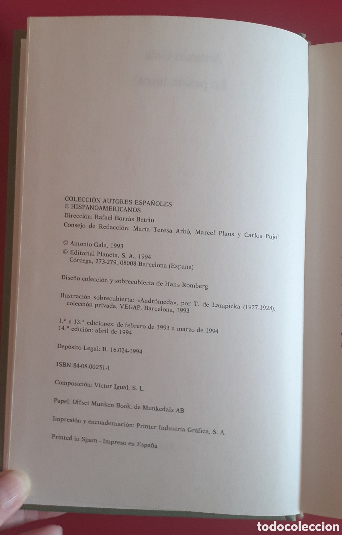 Libros de segunda mano: Colecci&oacute;n 4 libros de ANTONIO GALA - Foto 4