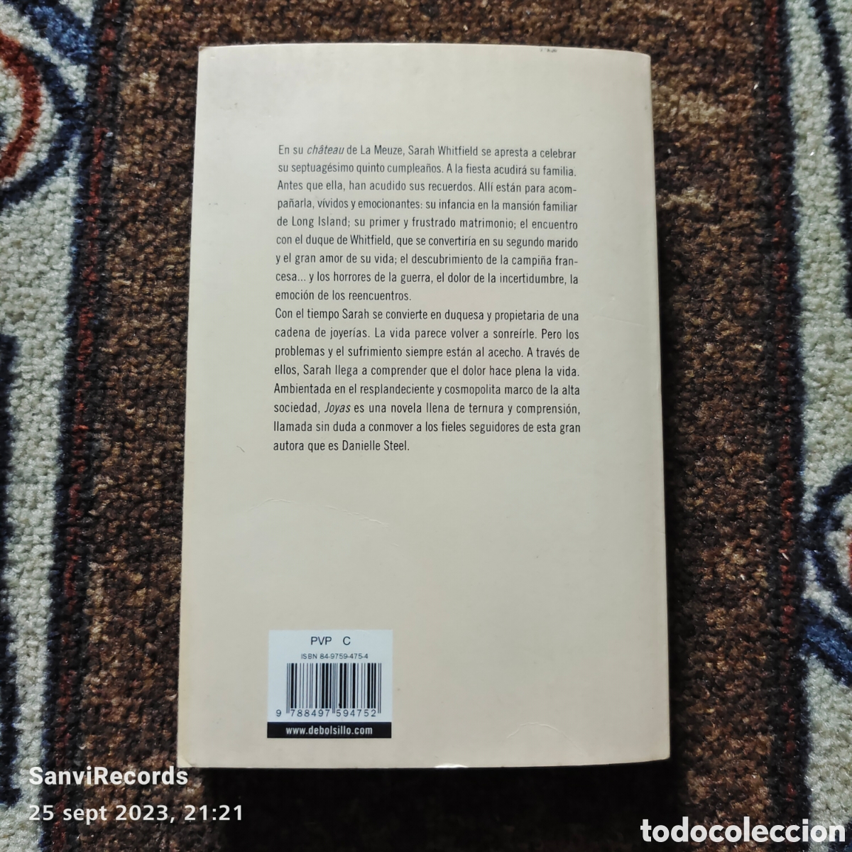 Libros de segunda mano: JOYAS (DANIELLE STEEL) (DEBOLSILLO) - Foto 2