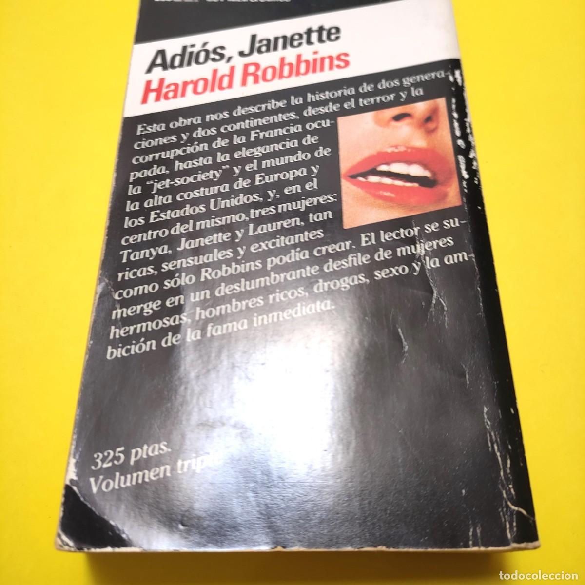 Libros de segunda mano: ADIOS JANETTE * HAROLD ROBBINS ** A2 - Foto 2