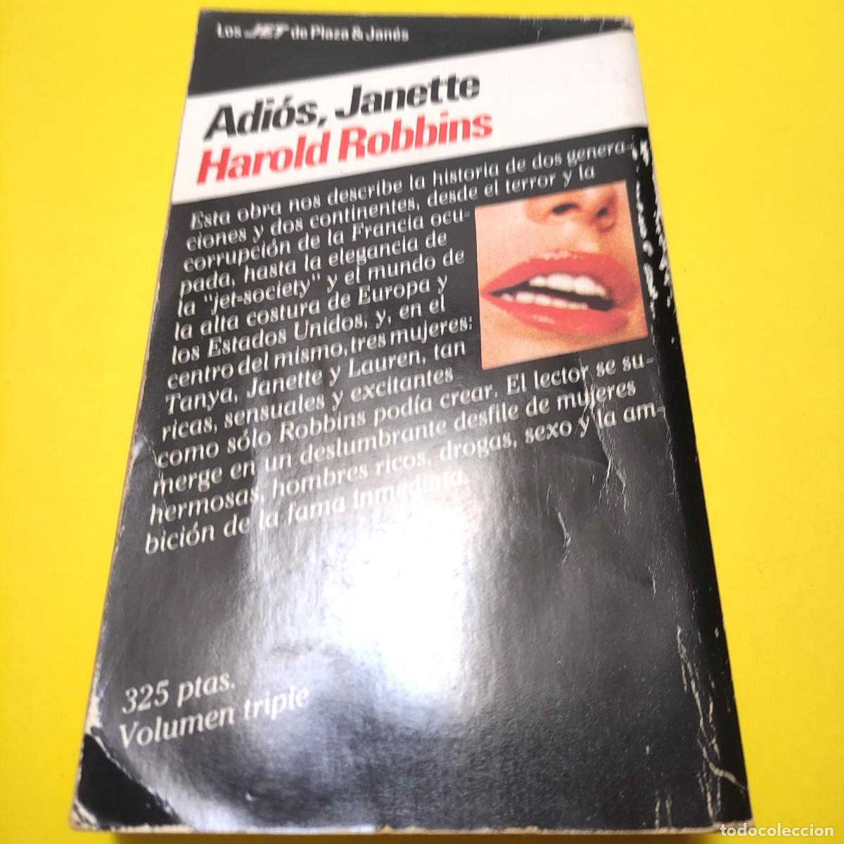 Libros de segunda mano: ADIOS JANETTE * HAROLD ROBBINS ** A2 - Foto 3