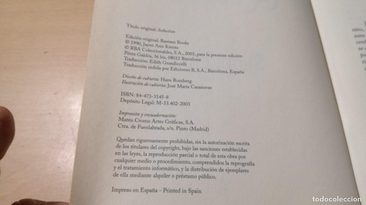 Libros de segunda mano: SEDUCCION / AMANDA QUICK / CONSO 44 / RBA - Foto 6