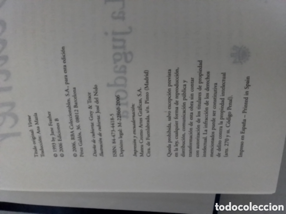 Libros de segunda mano: Libro Jane Feather - Foto 5