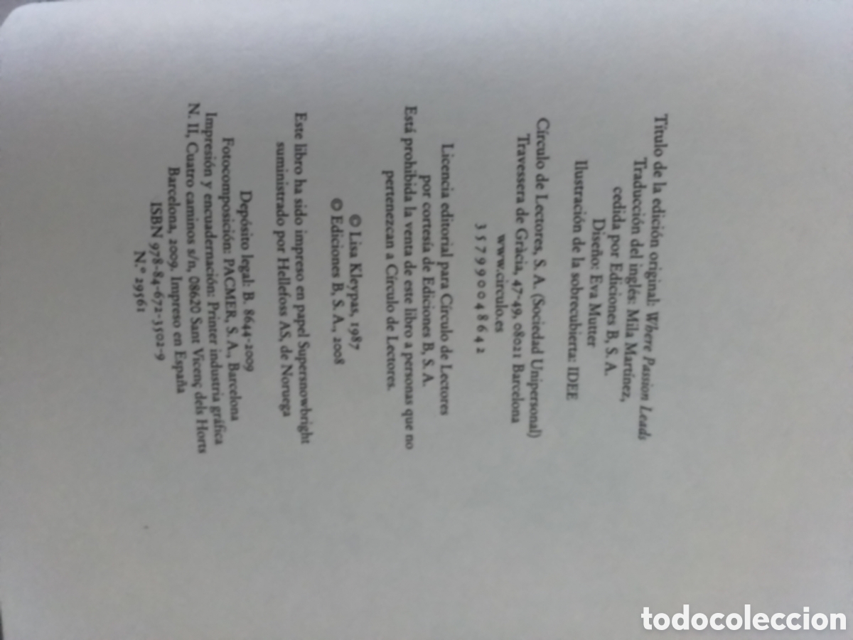 Libros de segunda mano: Libro Lisa Kleypas - Foto 3