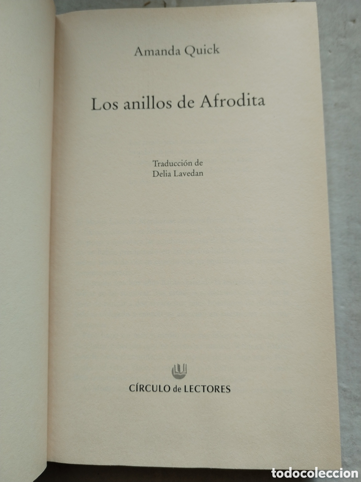 Libros de segunda mano: LOS ANILLOS DE AFRODITA/AMANDA QUICK - Foto 3
