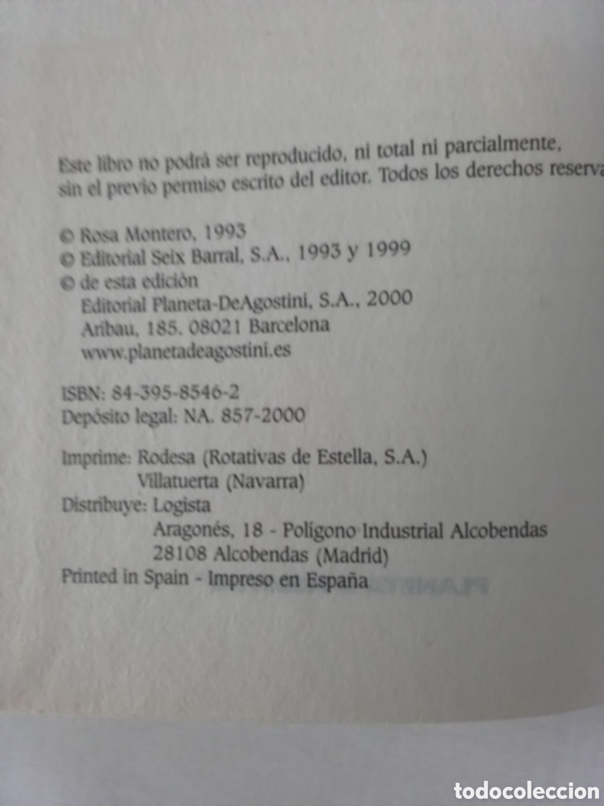 Libros de segunda mano: Libro Rosa Montero - Foto 5