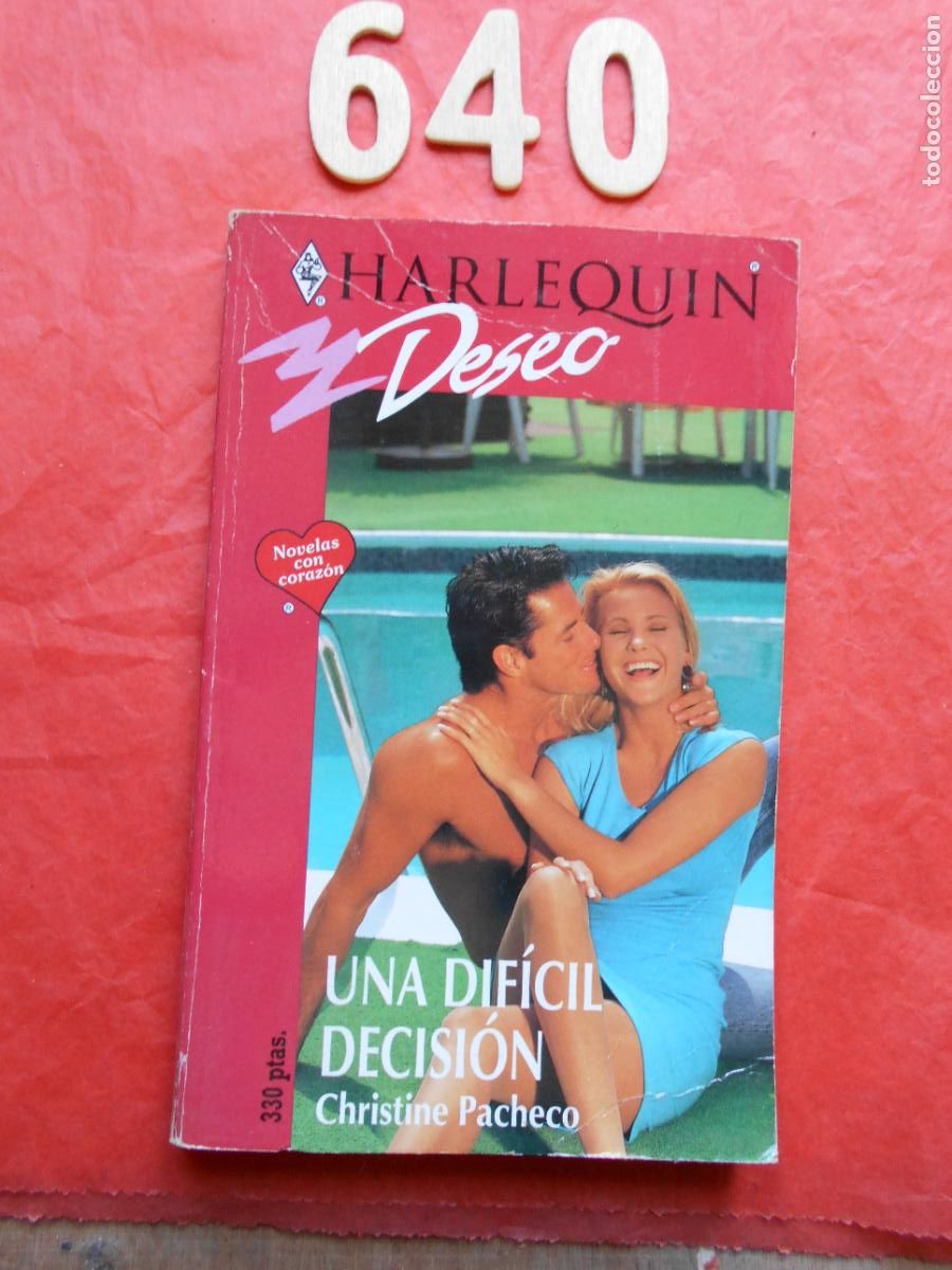 Libri di seconda mano: NOVELA DE AMOR DESEO HARLEQUIN N&ordm; 640 UNA DESICI&Oacute;N DIFICIL