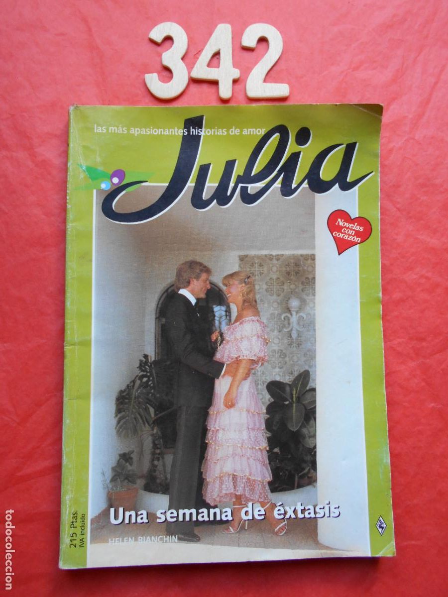Second hand books: NOVELA DE AMOR JULIA N&ordm; 342 UNA SEMANA DE EXTAS&Iacute;S