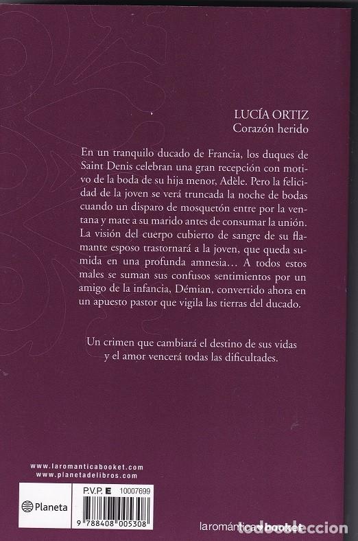 Libros de segunda mano: Coraz&oacute;n herido - Luc&iacute;a Ortiz - Foto 2
