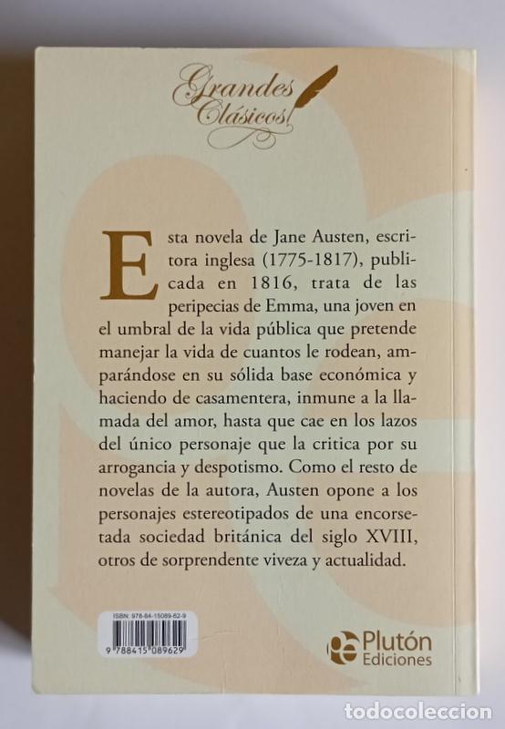 Libros de segunda mano: EMMA - JANE AUSTEN - EDICIONES PLUTON. 2014 - Foto 2