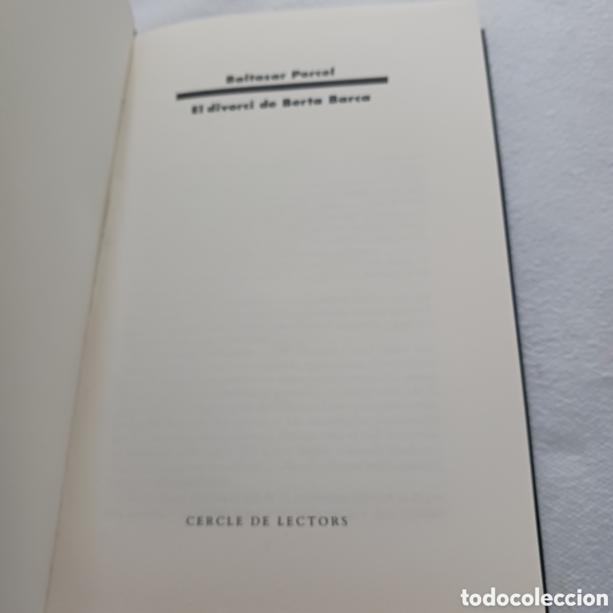 Libros de segunda mano: El divorcio de Berta Barca de Baltasar Porcel - Foto 5