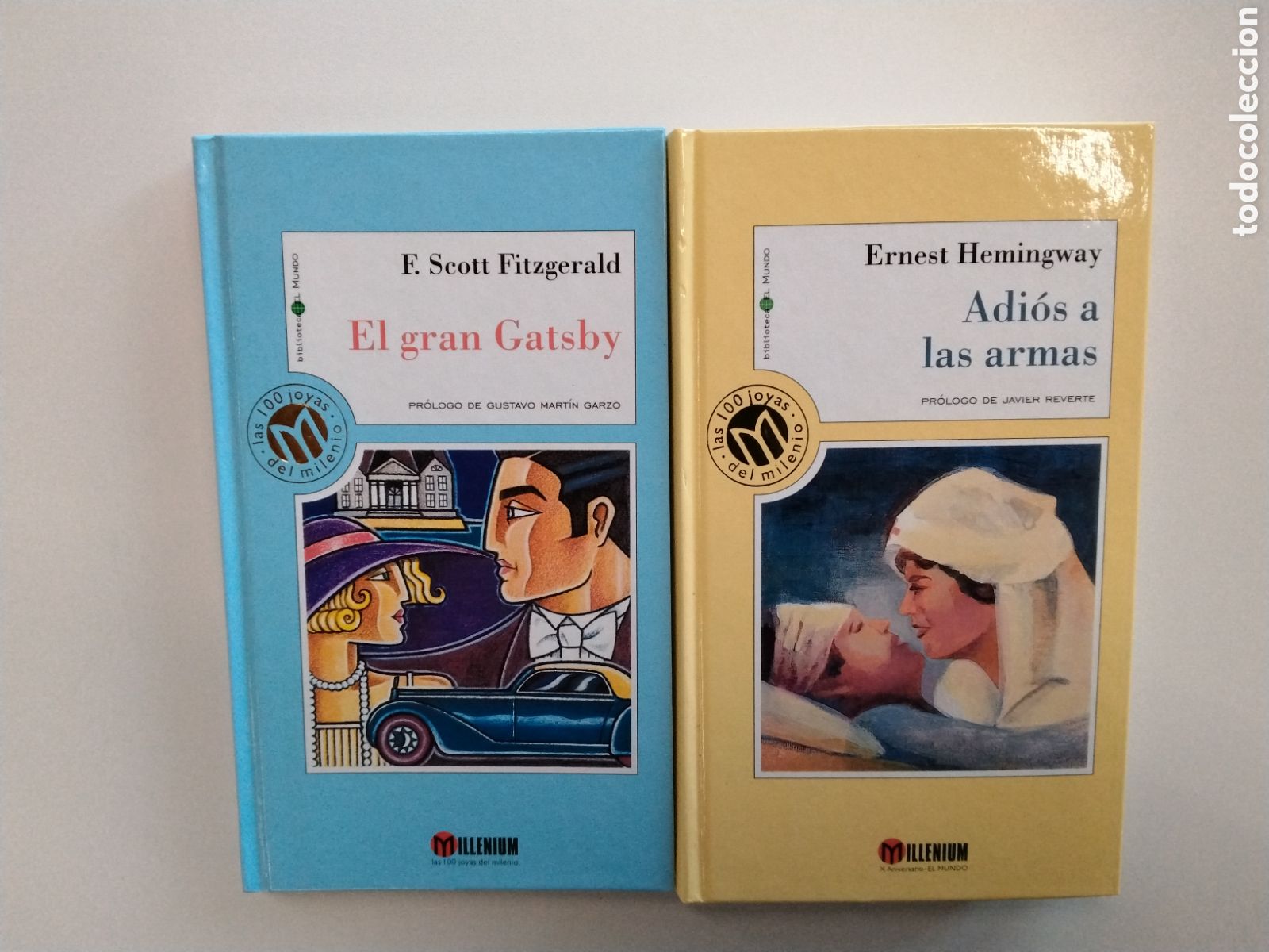 Livros em segunda m&atilde;o: Lote de dos libros. El gran Gatsby y Adios a las armas.