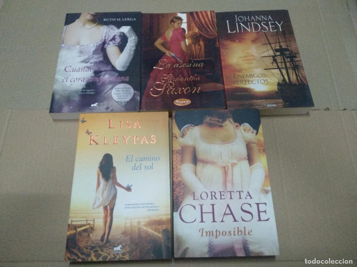 Gebrauchte B&uuml;cher: lote 5 novela romantica LERGA cuando el corazon perdona, SAXON la asesina, LINDSEY nun . . .