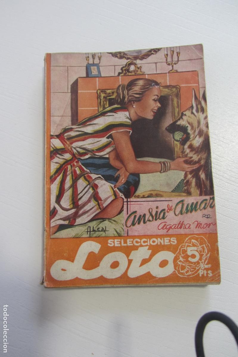 Second hand books: Libro novela Ansia de amar. Agatha Mor. Ediciones Rollan selecciones Loto 26 arx25