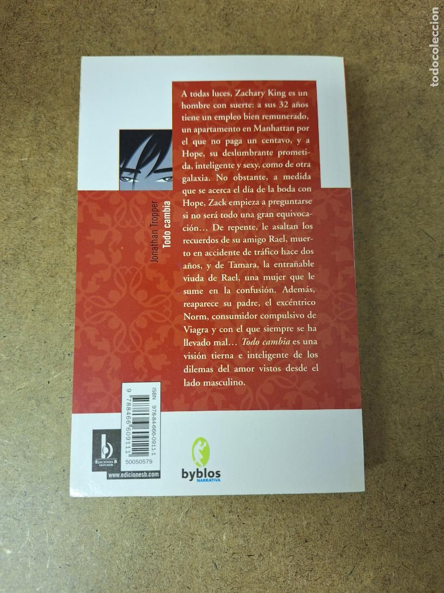Libros de segunda mano: Todo cambia - Jonathan Tropper - Foto 2