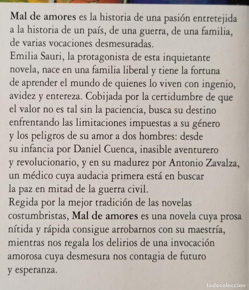 Libros de segunda mano: MAL DE AMORES - ELIZABETH MASTRETTA - Foto 2