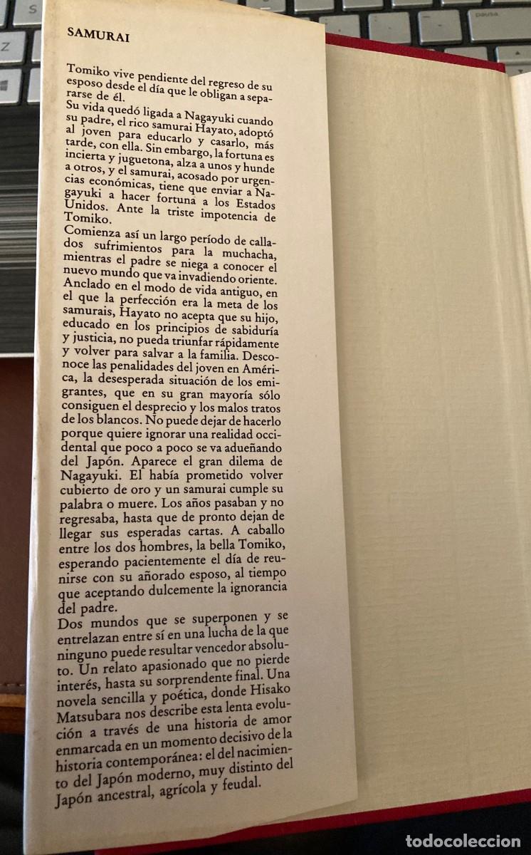 Libros de segunda mano: Samurai. Hisako Matsubara - Foto 2