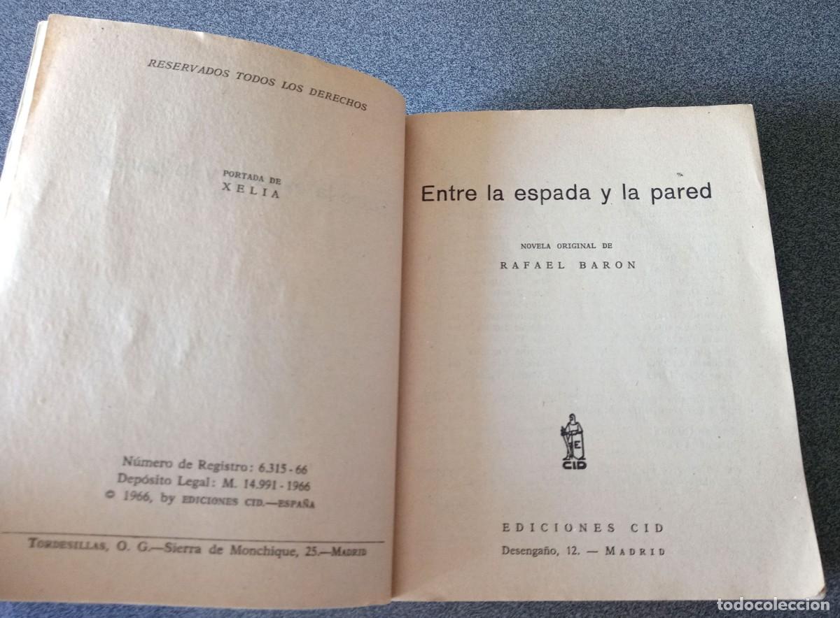 Libros de segunda mano: Entre La Espada Y La Pared Rafael Baron - Foto 3