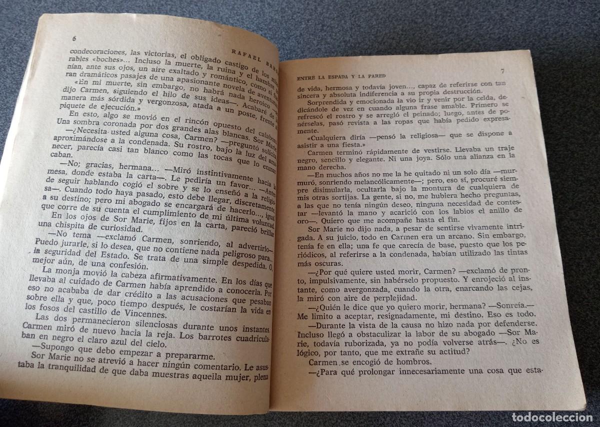 Libros de segunda mano: Entre La Espada Y La Pared Rafael Baron - Foto 5