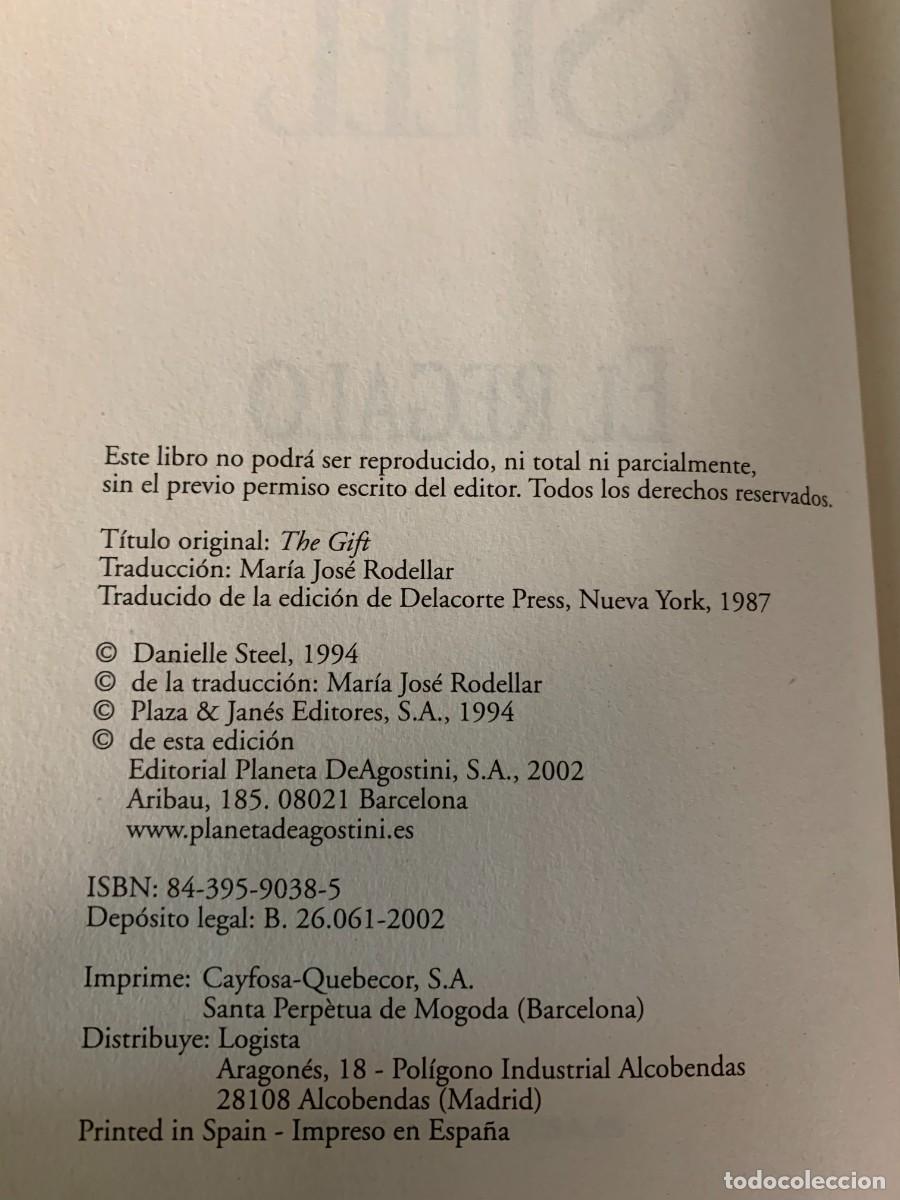 Libros de segunda mano: LIBROS; &laquo;EL REGALO&raquo; DANIELLE STEEL. - Foto 3