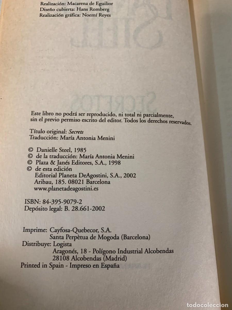 Libros de segunda mano: LIBROS; &laquo;SECRETOS&raquo; DANIELLE STEEL. - Foto 3