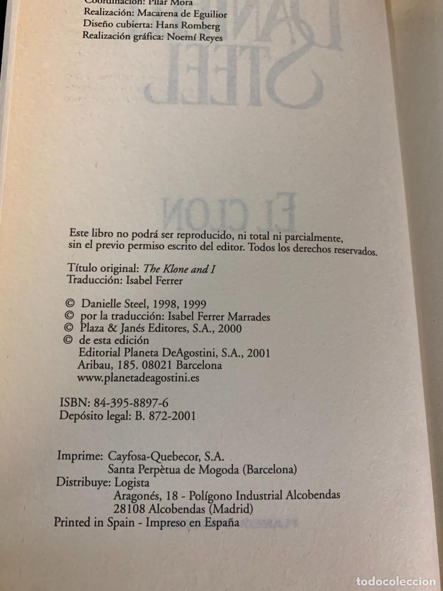 Libros de segunda mano: LIBROS; &laquo;EL CLON&raquo; DANIELLE STEEL. - Foto 3