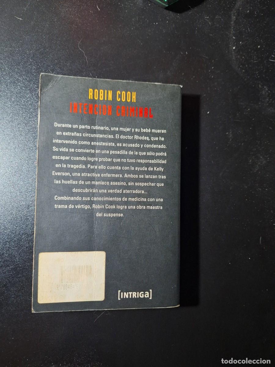 Libros de segunda mano: Intenci&oacute;n criminal - Robin Cook - Foto 2