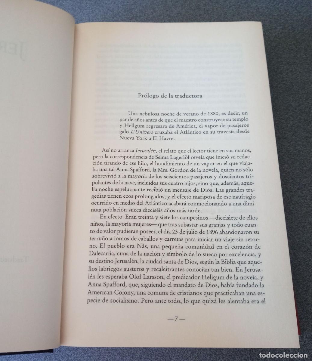 Libros de segunda mano: Jerusal&eacute;n Selma Lagerlof - Foto 5