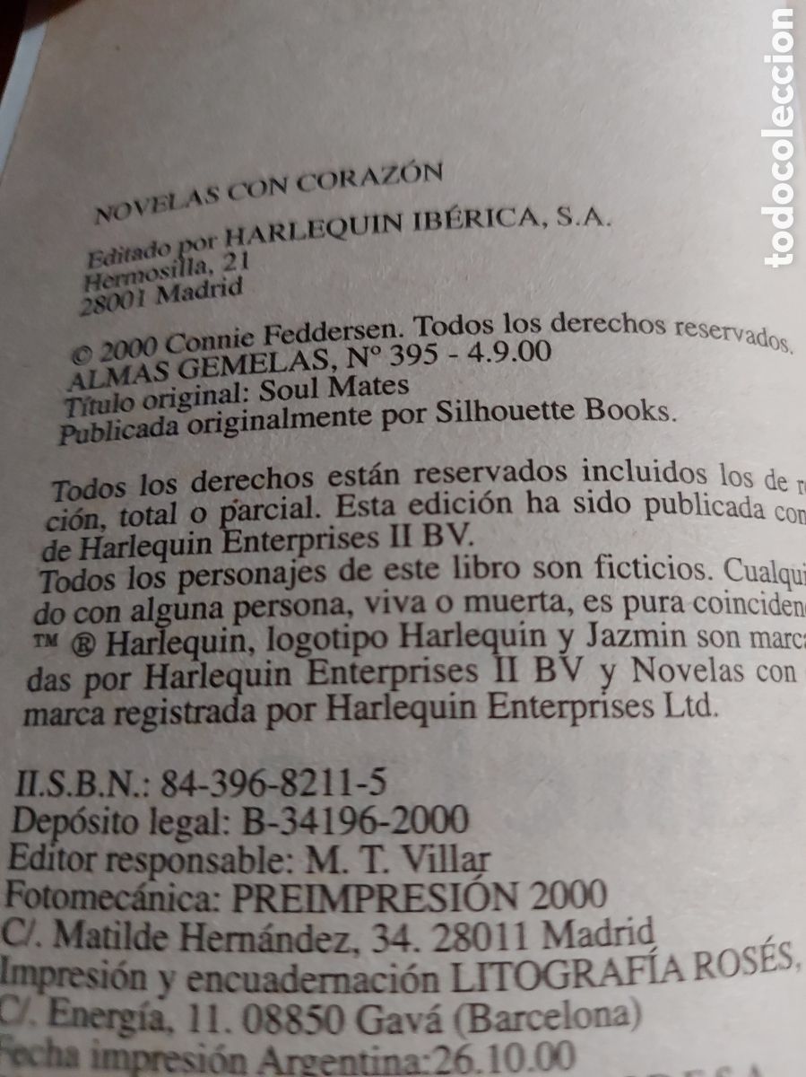 Libros de segunda mano: ALMAS GEMELAS a&ntilde;o 2000 - Foto 2