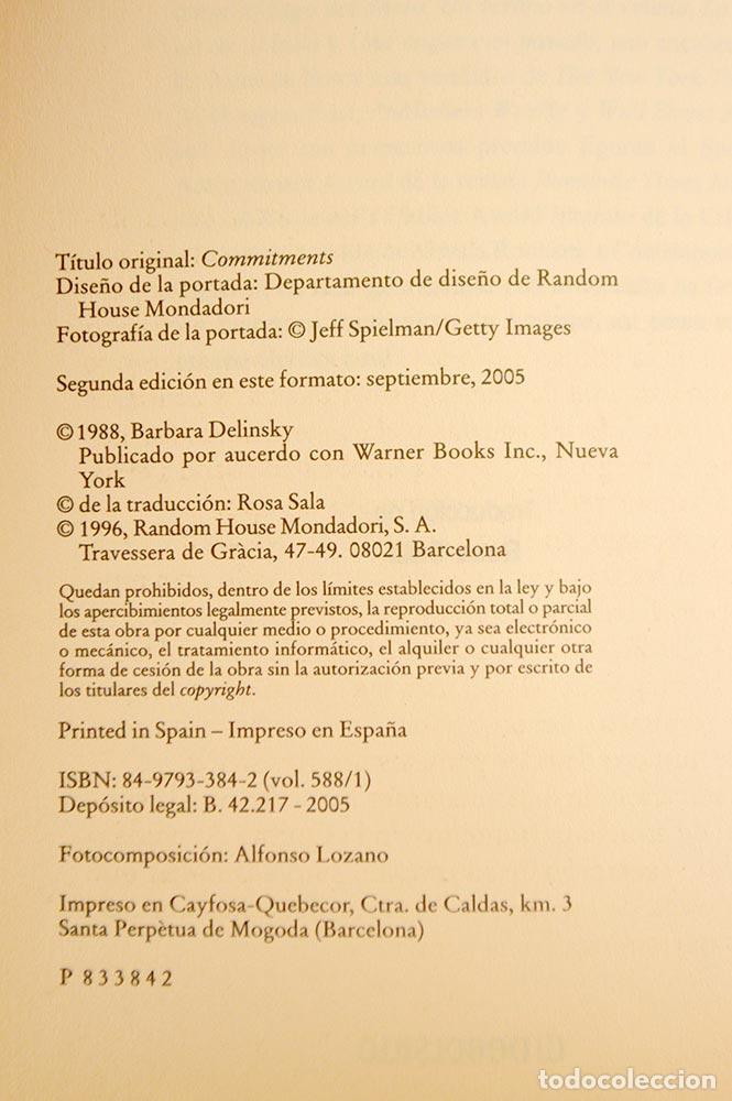 Libros de segunda mano: Compromisos - Barbara Delinsky - Foto 4