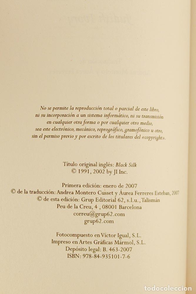 Libros de segunda mano: Seda negra - Judith Ivory - Foto 4
